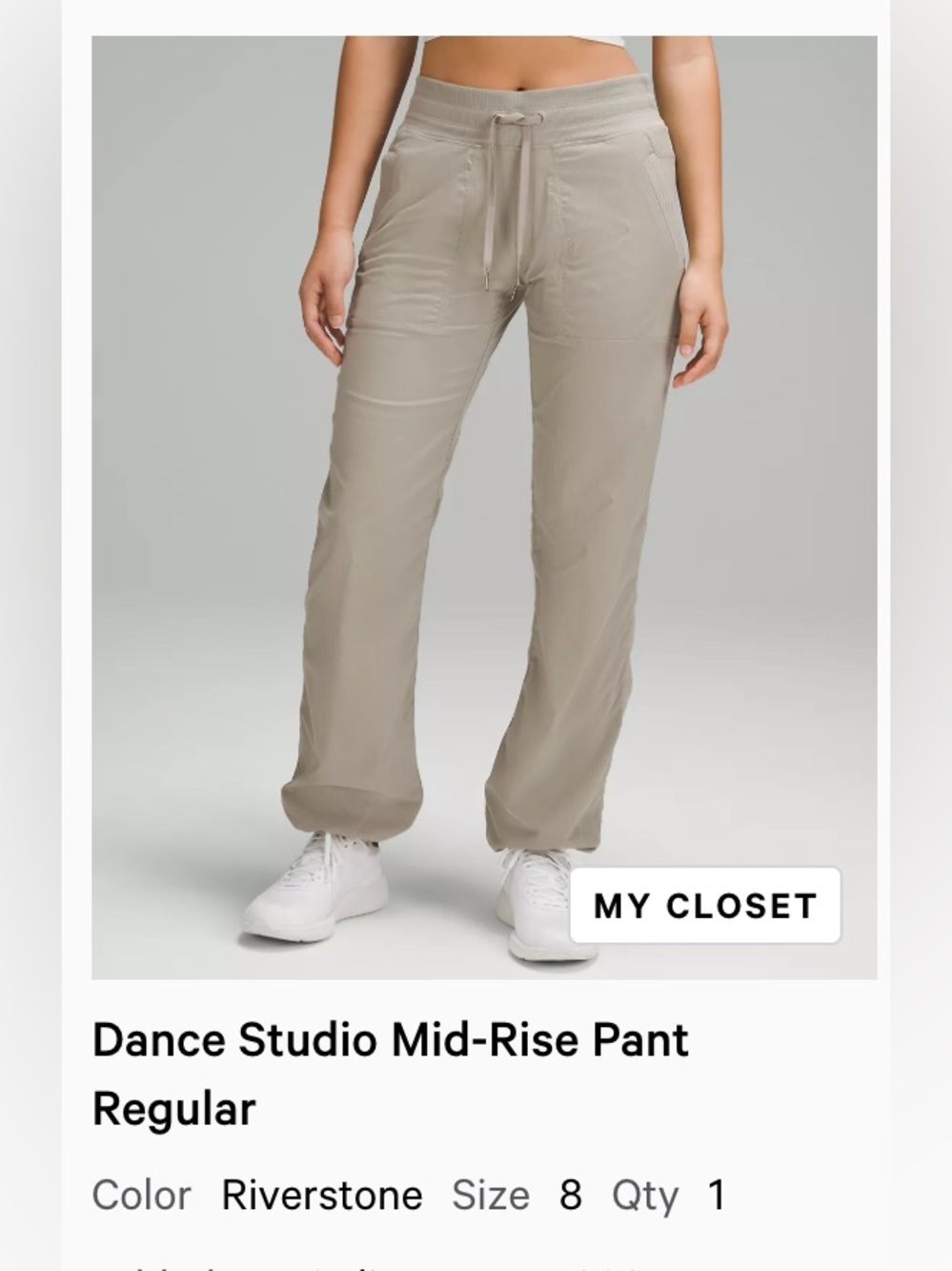 Lululemon dance studio mid-rise pant